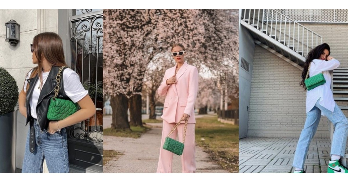 Este bolso verde de Zara arrasando en Instagram