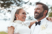 Jennifer Lopez y Ben Affleck en su boda