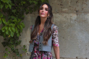 Rocío Osorno con vestido floreado de Zara