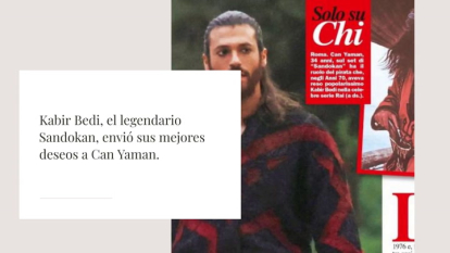 Can Yaman recibe una bonita y emotiva sorpresa de Kabir Bedi, el 'Sandokan' original