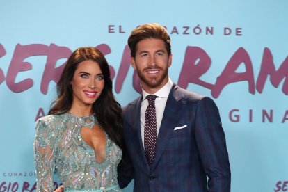 Sergio Ramos junto a Pilar Rubio