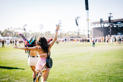 INDIO, CALIFORNIA - APRIL 14: Festival goers attend the 2023 Coachella Valley Music and Arts Festival on April 14, 2023 in Indio, California. (Photo by Matt Winkelmeyer/Getty Images for Coachella)