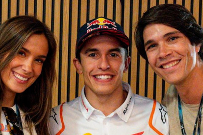 Maria Pombo, Marc Marquez y Pablo Castellano