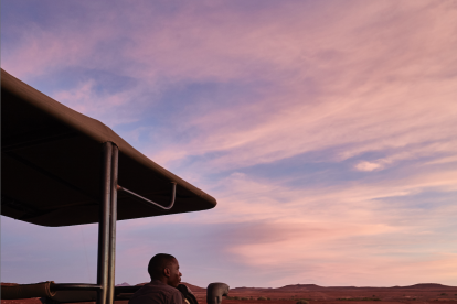 Atardecer en Namibia