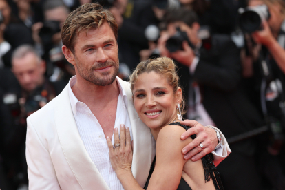 Elsa Pataky y Chris Hemsworth en Cannes.