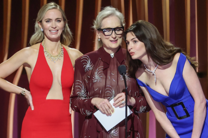 Meryl Streep, Anne Hathaway y Emily Blunt
