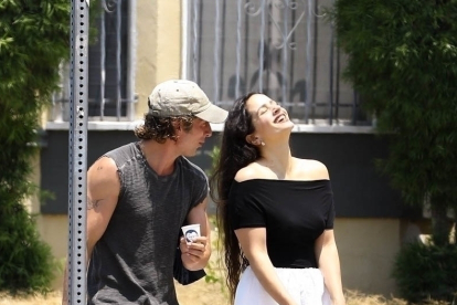 Jeremy Allen White y Rosalía en L.A.