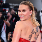 Actress Scarlett Johansson at the premiere of the film 'Marriage Story' at the 76th edition of the Venice Film Festival, Venice, Italy, Thursday, Aug. 29, 2019.
