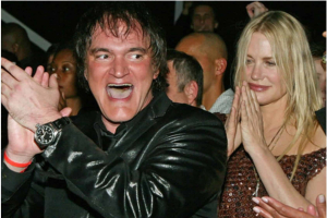 Quentin Tarantino en una 'after-party' después de los Oscar.