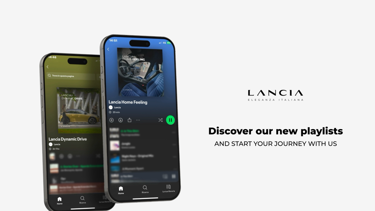 
                Ahora podrás encontrar en Spotify dos listas de reproducción de Lancia
            