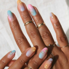 manicura tendencia pastel rainbow diseño uñas pastel