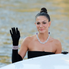VENICE, ITALY - SEPTEMBER 02: Demet Özdemir arrives at the 80th Venice International Film Festival 2023 on September 02, 2023 in Venice, Italy. (Photo by Victor Boyko/Getty Images)