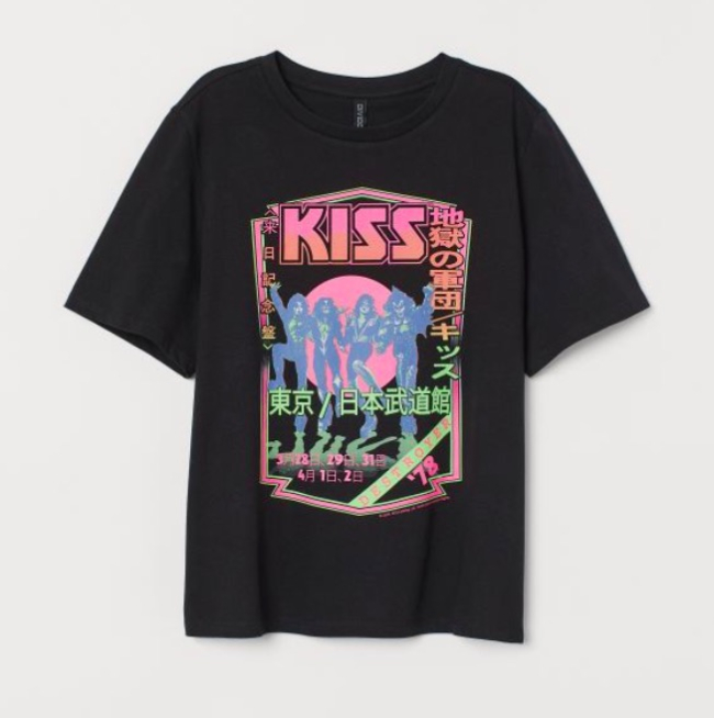 H&M camisetas de grupos música que llevaremos en los festivales