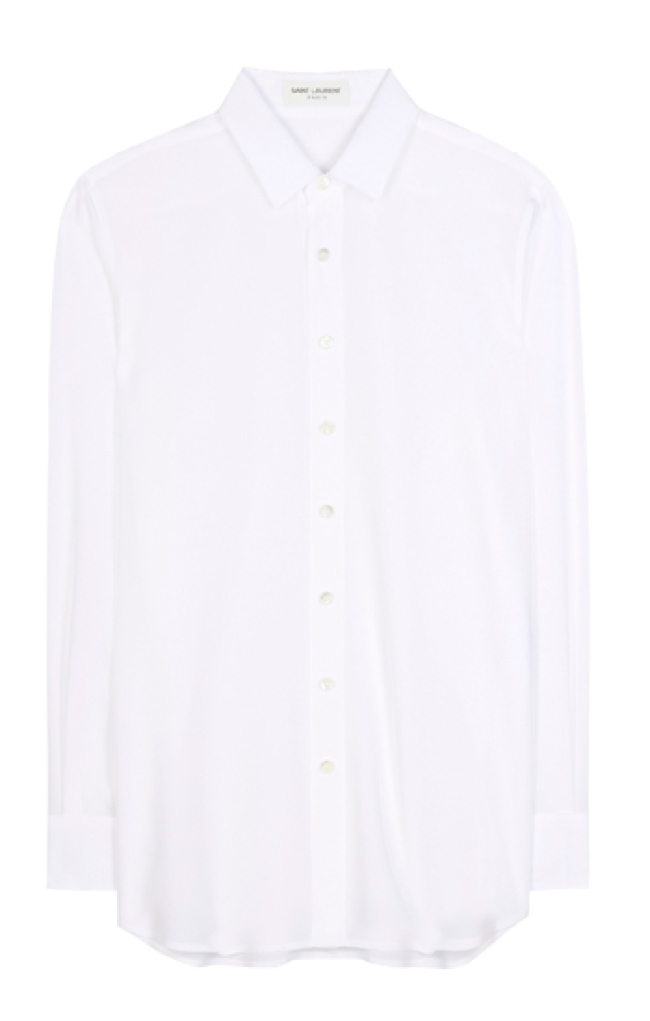 Camisa blanca de inspiración masculina de Sant Lauren.