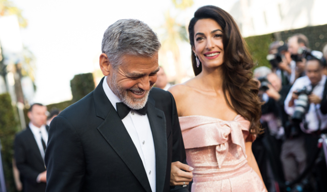 George y Amal Clooney. Getty.
