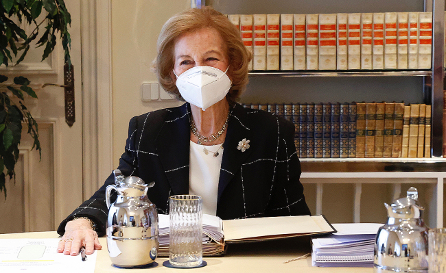 La reina Sofía ha presidido la reunión ordinaria del Patronato de la Fundación Reina Sofía en Madrid | Fuente: Gtres
