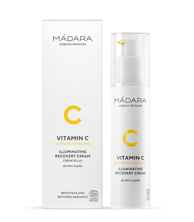 Vitamin C Illuminating Recovery Cream, de Mádara. PVP: 31,12 €