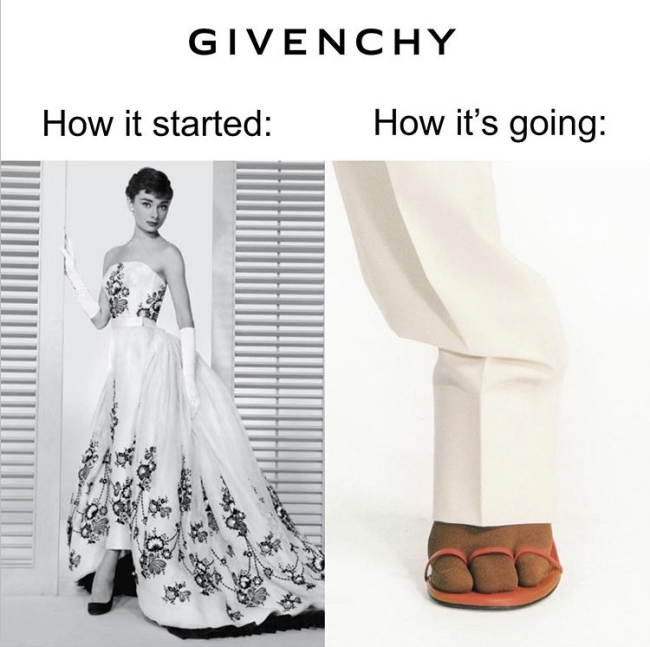 Evolución de Givenchy | Instagram @Diet_Prada