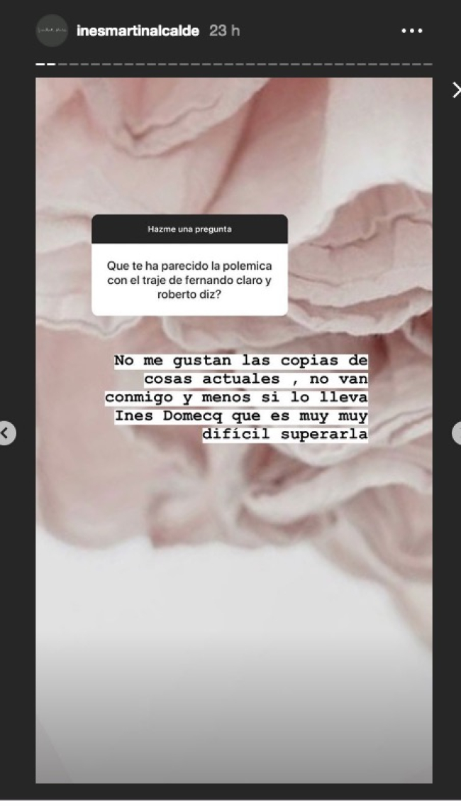 La opinión de Inés Martín Alcalde (Instagram)