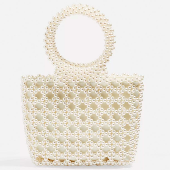 Bolso cesta de perlas de Topshop (25,00 €)