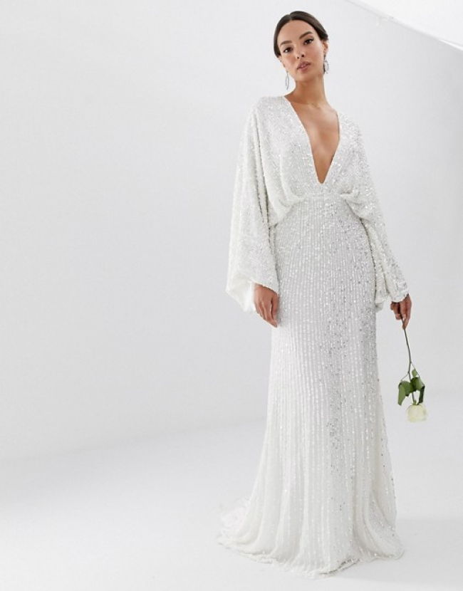 Vestido de novia de Asos (242,95€)