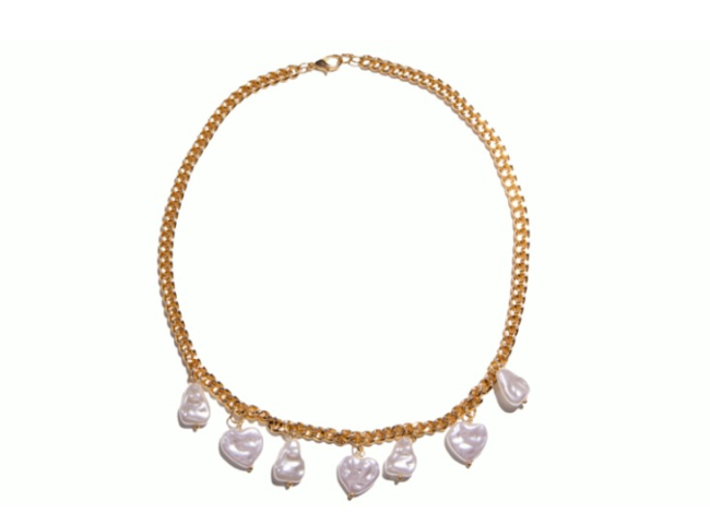 Eres gold collar eslabones y perlas de JOYS. PVP: 5,99€