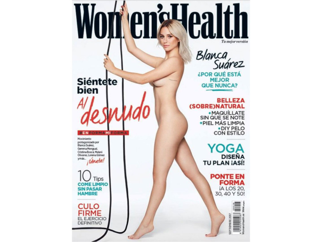 Blanca Suárez desnuda en 'Women's Health'