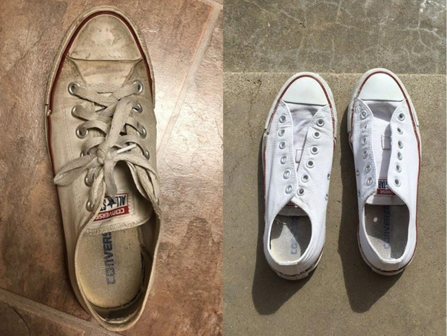 director objetivo asignación El truco viral para limpiar tus zapatillas Converse blancas y que queden  como nuevas
