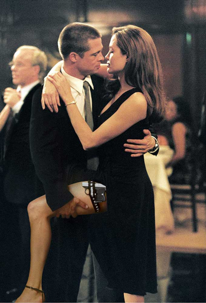 Brad Pitt y Angelina Jolie en 'Mr. y Mrs. Smith', 2005