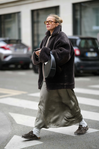 Gabrielle Caunesil ropa de calle durante la semana de la moda de