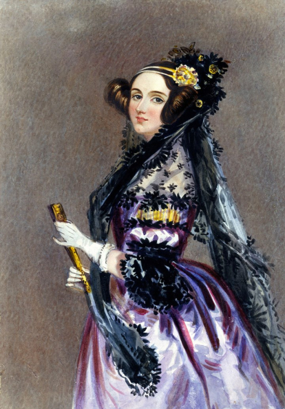 Una acuarela de Alfred Edward Chalon de Ada Lovelace pintada en 1840