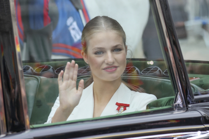 La princesa Leonor el día de la Jura de la Constitución