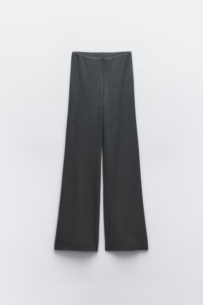 PANTALÓN CANALÉ ANCHO, DE ZARA