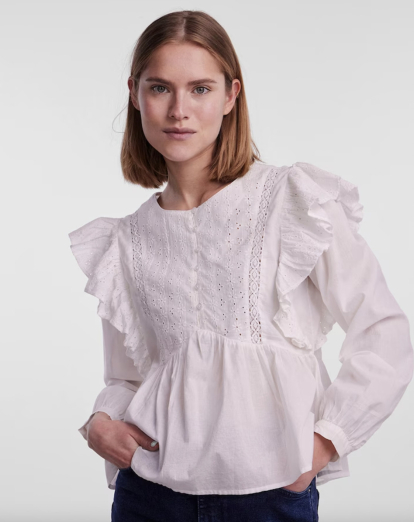 10 blusas blancas elegantes de las rebajas de El Corte Inglés que