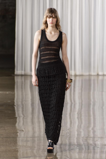 'Total look' de Zara con top y falda de punto.