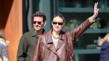 Bradley Cooper junto a su nueva pareja, la modelo Gigi Hadid.