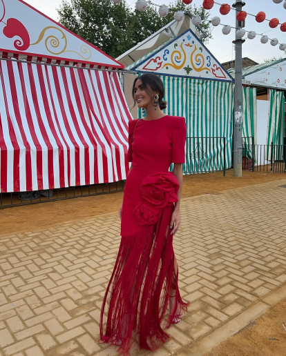 Carmen Tobal en la Feria de Abril.