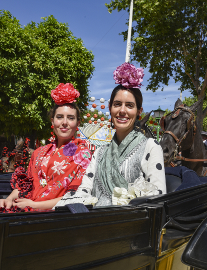 Sofia Palazuelo en la Feria de Abril de Sevilla.