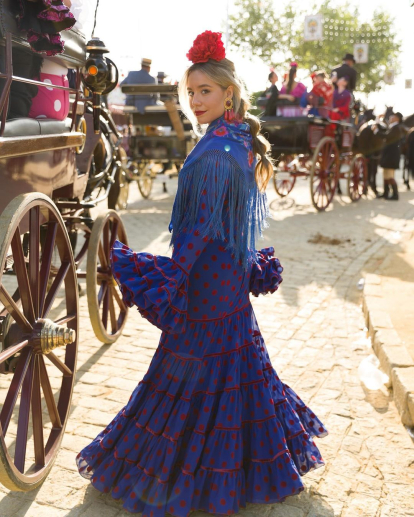 Isa Ramos en la Feria de Abril de Sevilla.